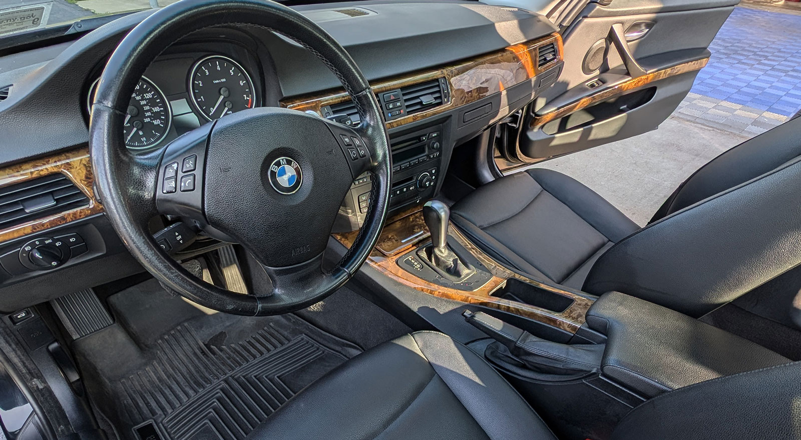 interior cockpit of car